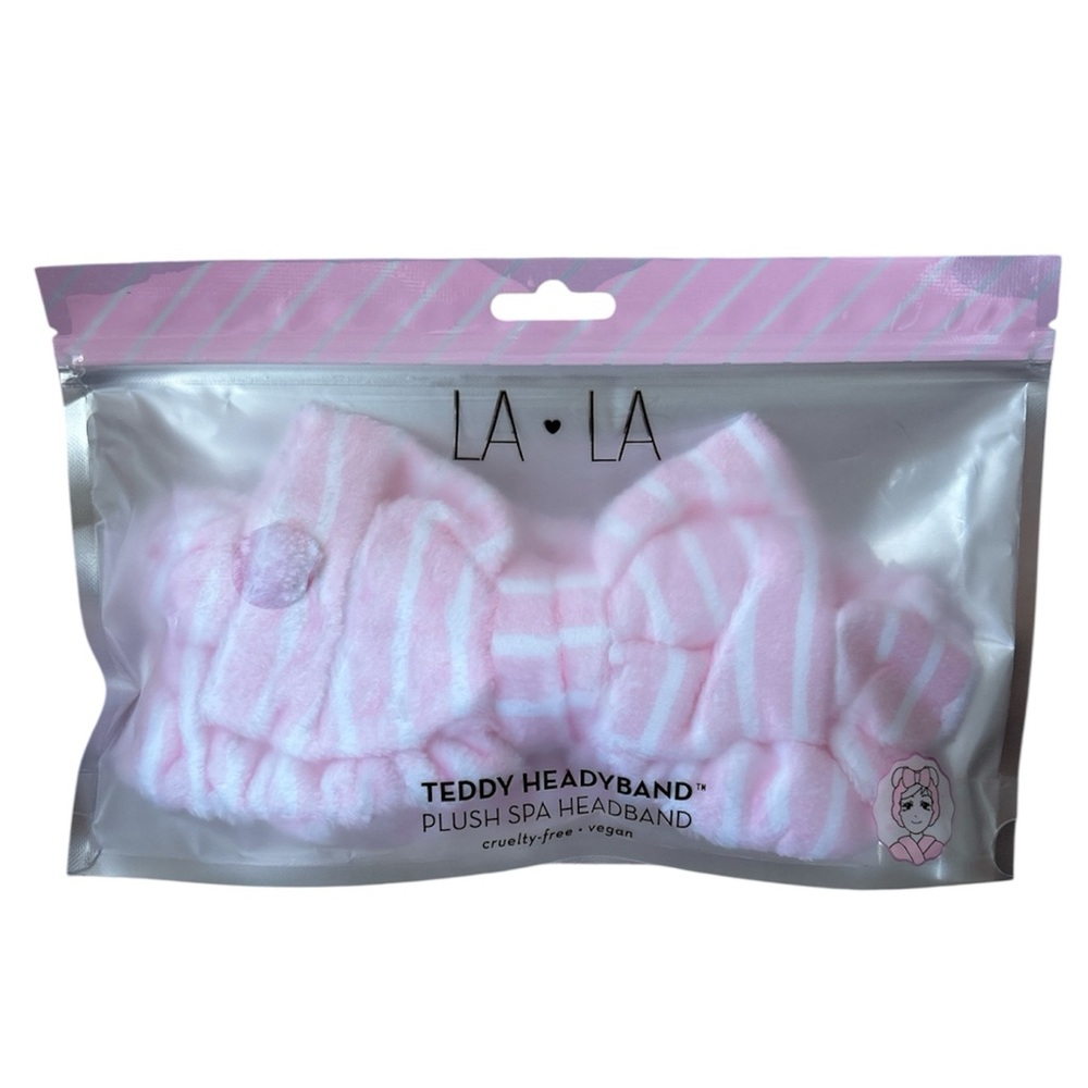 The Creme Shop - LA LA Teddy Plush Spa Headband NWT